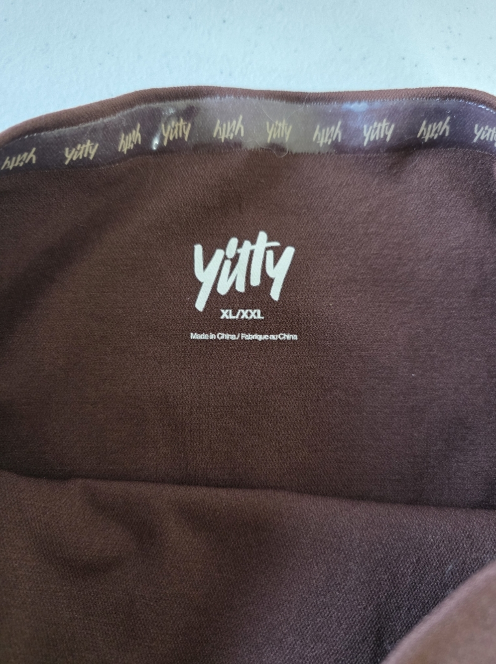 Yitty Ultra High Waist Booty Lift Shorts Size XL/XXL Chocolate Brown Open Gusset - Picture 12 of 14